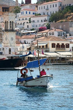 Athens: Worth All the Marbles 7 Houses rise above the harbor in Hydra.