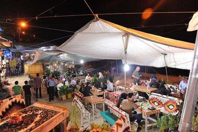 Nighttime market and bazaar in Masuleh Iran