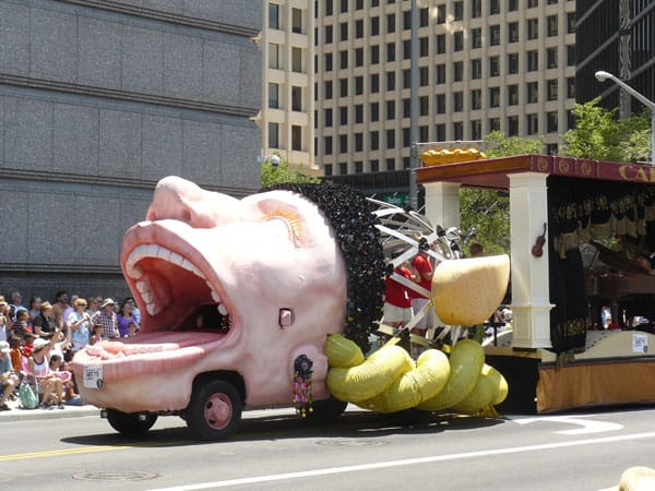 Houston Art Car Parade - Celebrating Individuality 23 The front of the Operamobile