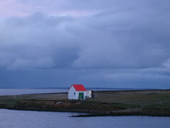 A remote house in the Falklands.