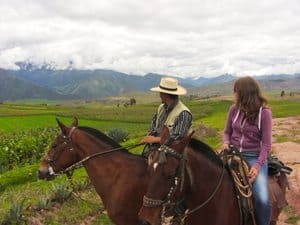 Albizu and Katharine enjoy the view along the trail.