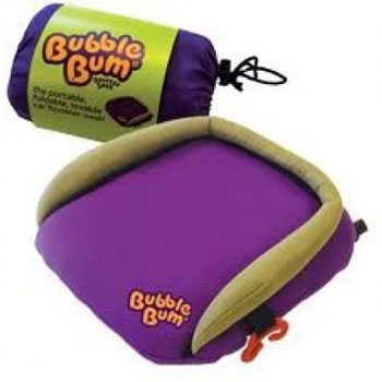 The Bubblebum Booster Seat is great for travel.