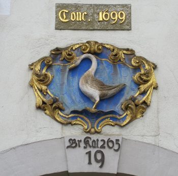 Doorway decoration in Pirna.