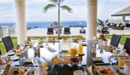 Harmony Hill outdoor dining room.