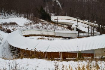 Adirondacks in Winter: North Country Fair 5 The Luge at Lake Placid.