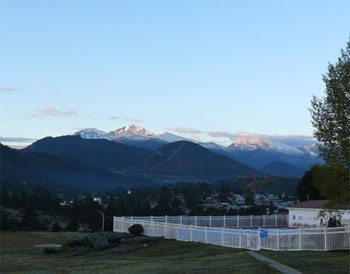 Morning light on Long's Peak