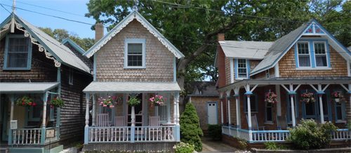 Martha's Vineyard, Massachusetts 14 Oak Bluffs Cottages, in the Camp Meeting Association.