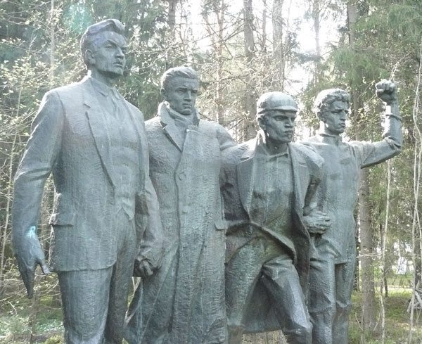 A memorial to Lithuanian Communists.