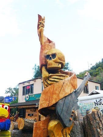 Chainsaw sculpture at The Nature of Things in Manitou Springs, Colorado. Photos by Stephen Hartshorne. 