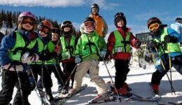 Skiing at Arapahoe Basin, Colorado.