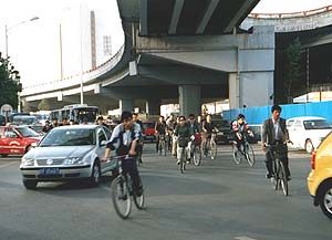 Riding in China. photo by Fiona Tunstall.