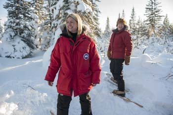 Snow shoe expeditions are part of everyday fun in the Churchill area. Courtesy photo.