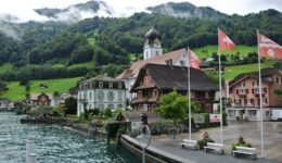 Along Lake Lucerne in Switzerland