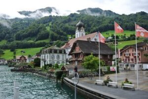 Along Lake Lucerne in Switzerland