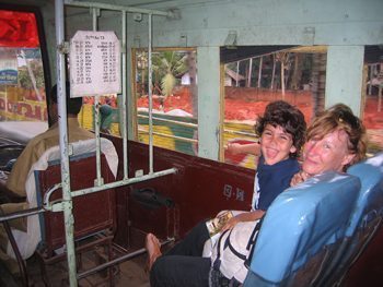 Traveling by bus to Kerala for medicine when she was sick