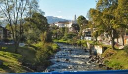 The Rio Tomebamba, full of trout, is one of four rivers running through Cuenca, Ecuador.