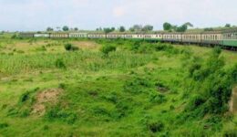 The vintage 1901 Nairobi-Mombasa train.