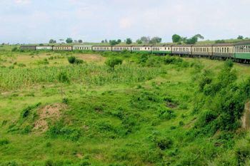 The vintage 1901 Nairobi-Mombasa train.