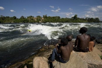 Uganda: Fishing the World's Longest River 3 Waves on the mighty Nile river in Uganda. photo: The Pearl Guide Uganda.