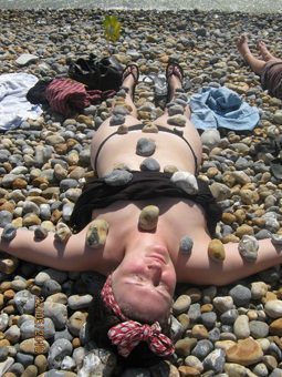England's Most Famous Pebbles in Brighton 6 Pebbles anyone? Enjoying Brighton beach in England. photos by Lucy Grewcock.