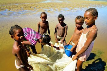 Fishing net in Madagascar.