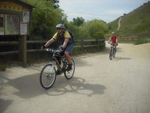 Mountain bikers in Boise, Idaho.