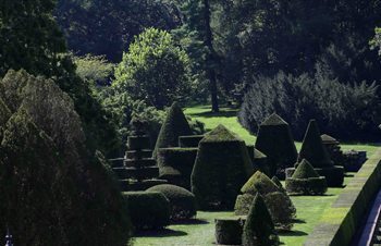 Pennsylvania: Luxurious Longwood Gardens 4 Wide-angle view of the Topiary Garden.