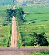 There are miles and miles of bike trails in Bismarck.