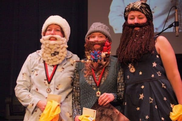 A beard contest, part of the Voyageur festival in Winnipeg, Manitoba that celebrates the first settlers of the city. Max Hartshorne photos.