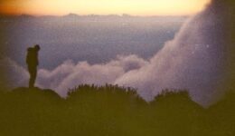 A traveler atop the volcano in Guatemala. Vassilissa Ranson photos.