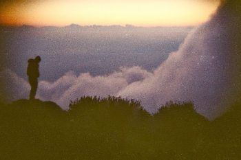 A traveler atop the volcano in Guatemala. Vassilissa Ranson photos.