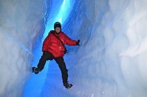 Ice Caving in Queen Maud Land Antarctica