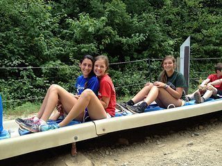 The Alpine Slide at the Attitash Mountain Resort