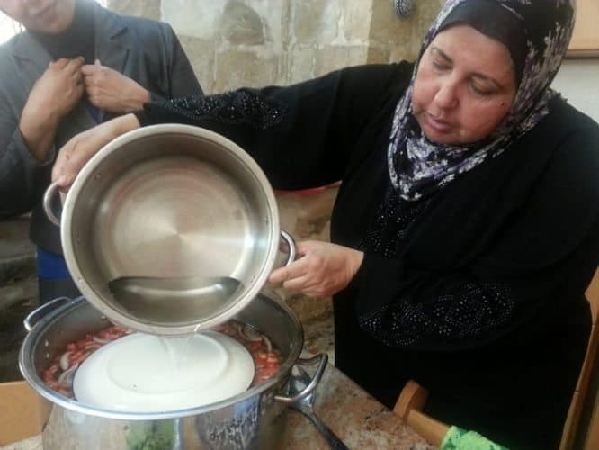 Cooking a meal with Breaking Bread Journeys