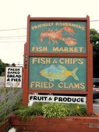 Friendly Fisherman sign.