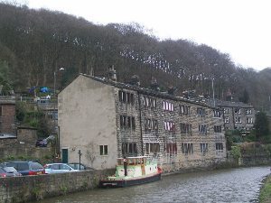 Hebden Bridge in the Pennines. 