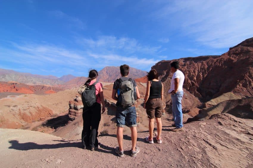 A family in Quebrada de Cafayate in Salta.