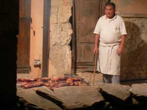 A chef in Sardinia, Italy.