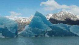 A glacier in Patagonia.Lise Griffiths photo.