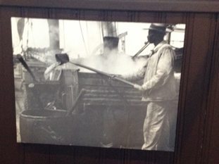 Boiling the blubber. New Bedford Whaling Museum photo