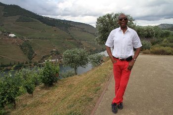Jon Haggins beside the Douro river in Portugal.