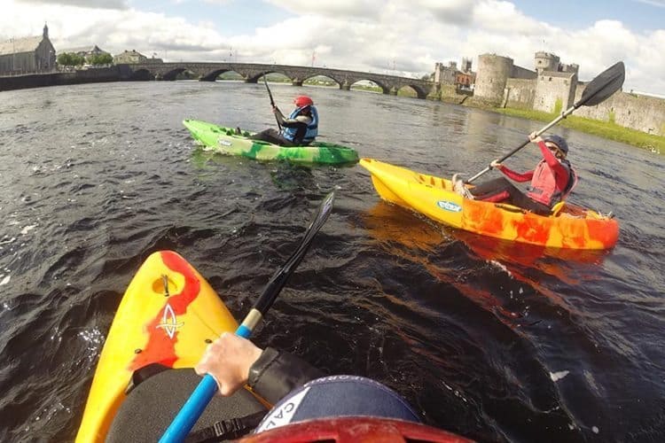 kayaking river shannon