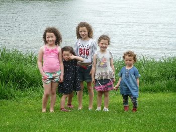 Kids in the countryside outside of Limerick.