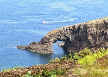 The Elephant, a famous sea arch on the island of Pantelleria, off the coast of Tunisia. photos by Kristan Lawson.