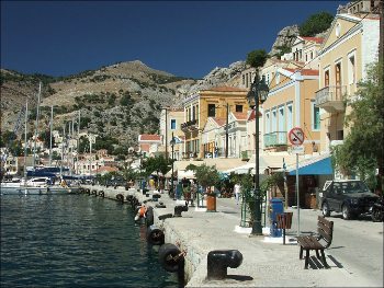 Chasing Wild Ass in the Greek Islands 5 yialos symi harbor