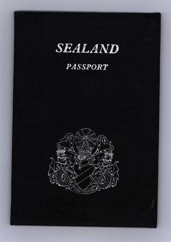 An official Sealand passport, the source of much contention during Sealand's lifetime. 
