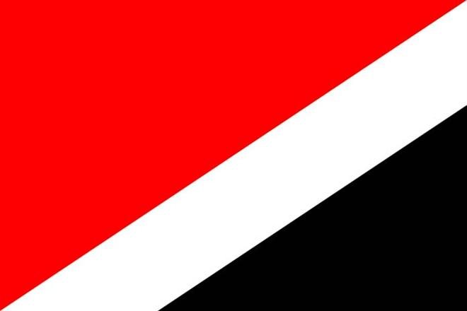 The official flag of the Principality of Sealand.