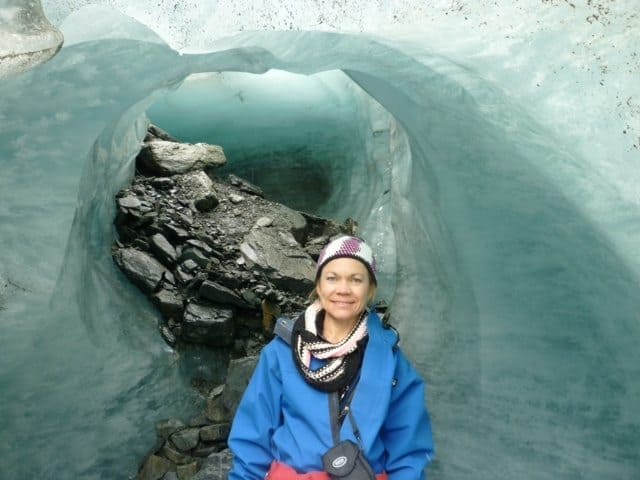 New Zealand: For Women Only 6 Inside the Fox Glacier on the south Island.