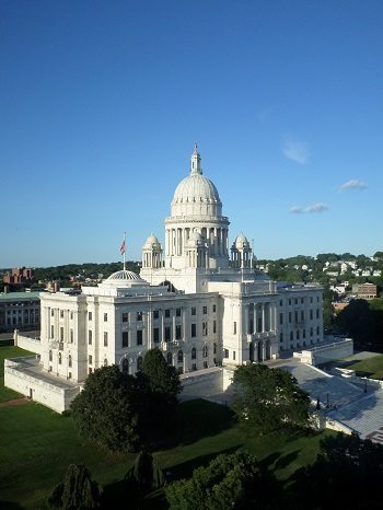 The Rhode Island Capitol building as seen from the Renaissance Hotel in downtown Providence. Photos by Sarah Robertson.