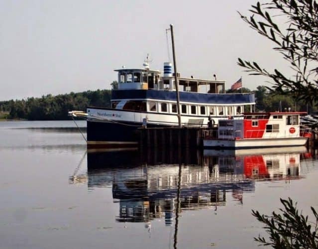 The Northern Star cruise boat takes evening and weekends cruises on Lake Mephremagog in Newport Vermont. Max Hartshorne photos.